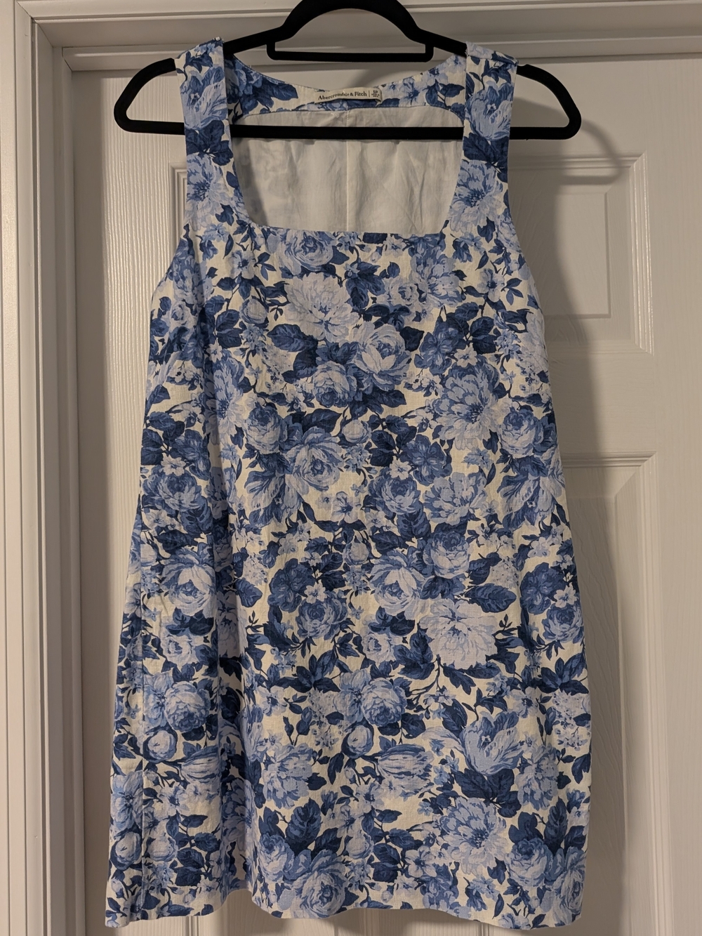 Linen Floral Mini Dress